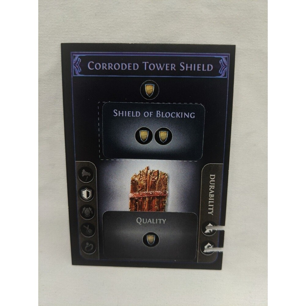 *Punched* Path Of Exile Exilecon Corroded Tower Shield Magic Trading Card